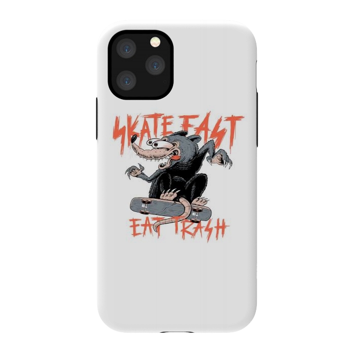 iPhone 11 Pro StrongFit Skate Fast Eat Trash by Afif Quilimo