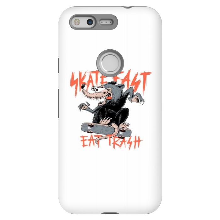 Pixel StrongFit Skate Fast Eat Trash by Afif Quilimo