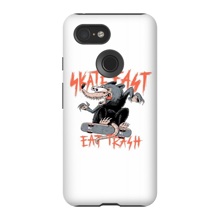 Pixel 3 StrongFit Skate Fast Eat Trash by Afif Quilimo