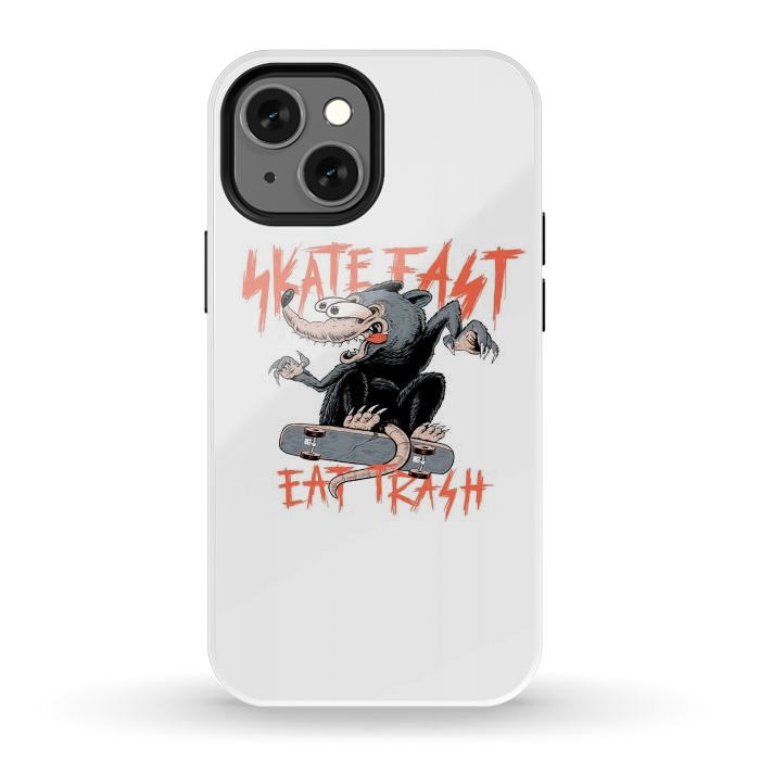 iPhone 12 mini StrongFit Skate Fast Eat Trash by Afif Quilimo
