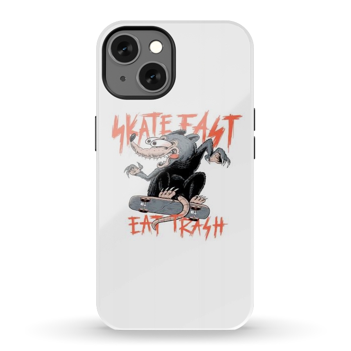iPhone 13 StrongFit Skate Fast Eat Trash by Afif Quilimo