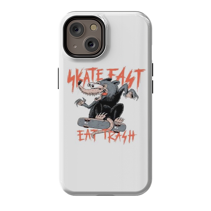 iPhone 14 StrongFit Skate Fast Eat Trash by Afif Quilimo