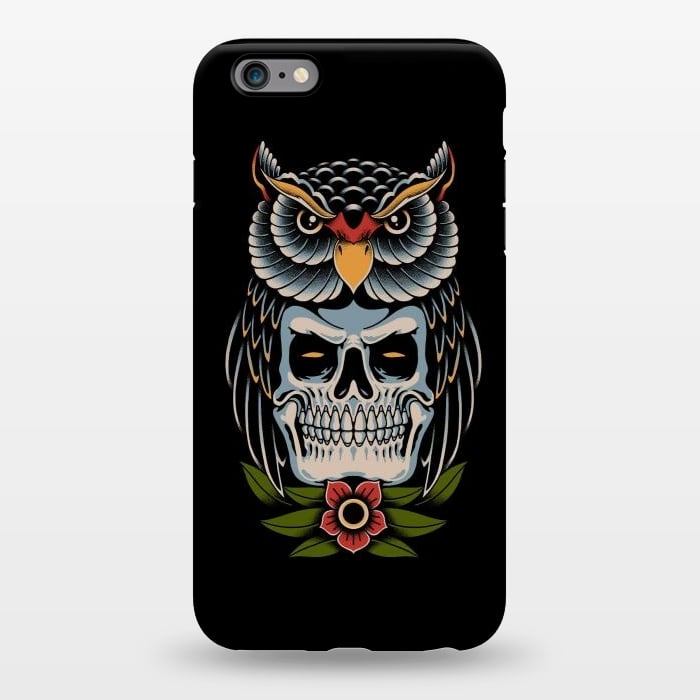 iPhone 6/6s plus StrongFit Owl Skull by Afif Quilimo