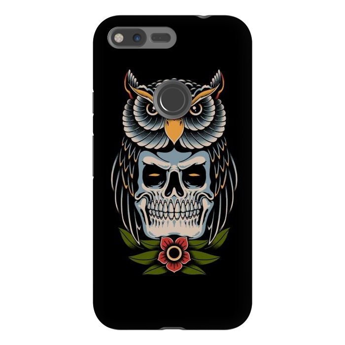 Pixel XL StrongFit Owl Skull by Afif Quilimo