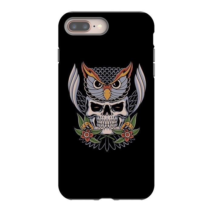 iPhone 7 plus StrongFit Owl Skull 1 by Afif Quilimo