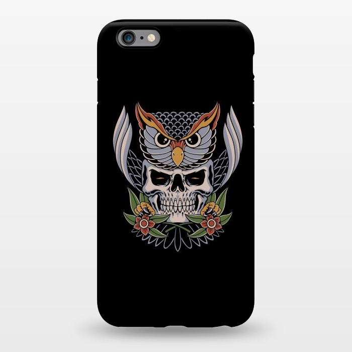 iPhone 6/6s plus StrongFit Owl Skull 1 by Afif Quilimo
