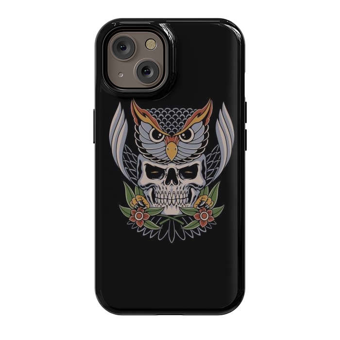 iPhone 14 StrongFit Owl Skull 1 by Afif Quilimo