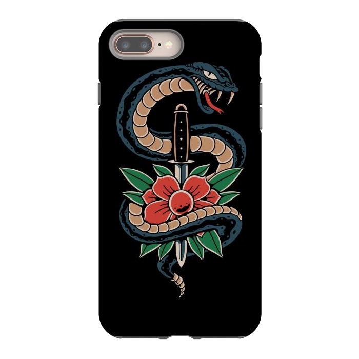 iPhone 8 plus StrongFit Deadly Beautiful Snake by Afif Quilimo