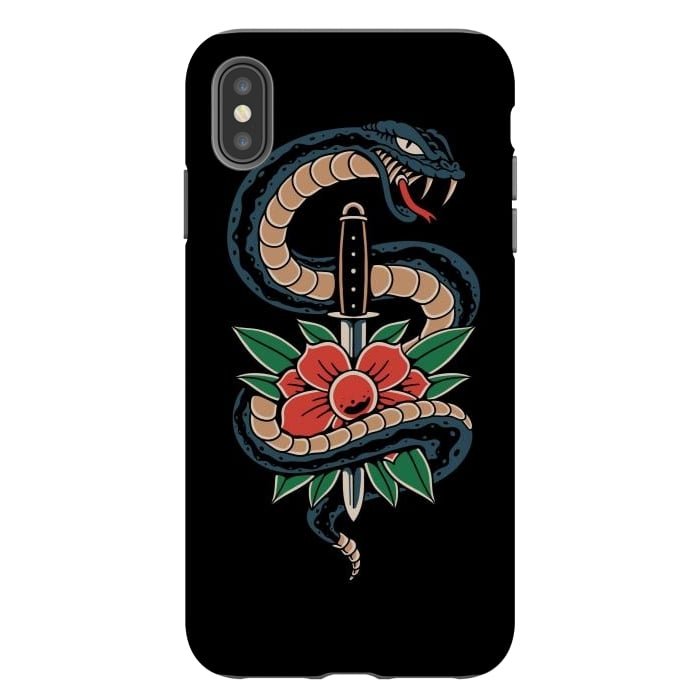 iPhone Xs Max StrongFit Deadly Beautiful Snake by Afif Quilimo