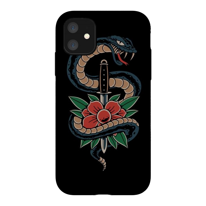 iPhone 11 StrongFit Deadly Beautiful Snake by Afif Quilimo
