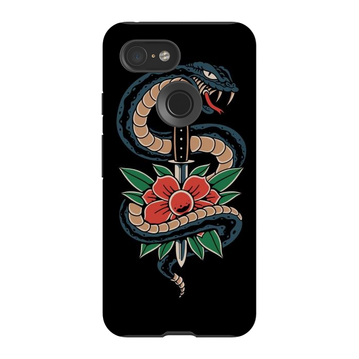 Pixel 3 StrongFit Deadly Beautiful Snake by Afif Quilimo