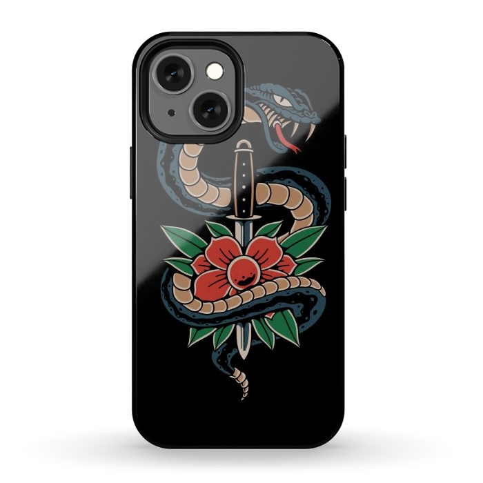 iPhone 13 mini StrongFit Deadly Beautiful Snake by Afif Quilimo