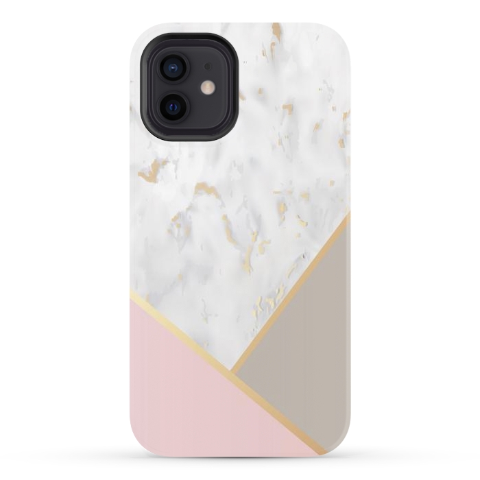 iPhone 12 StrongFit Marble Geometry 0011 by ArtsCase