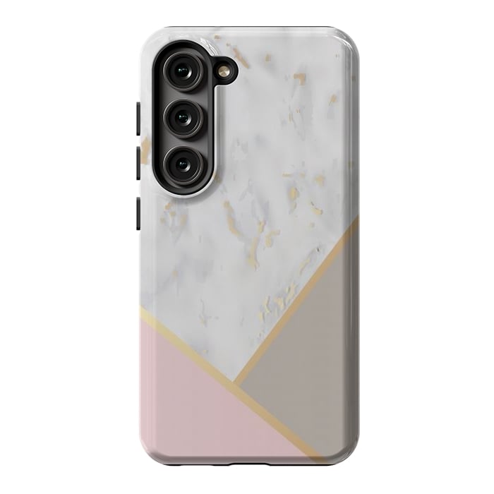 Galaxy S23 StrongFit Marble Geometry 0011 by ArtsCase