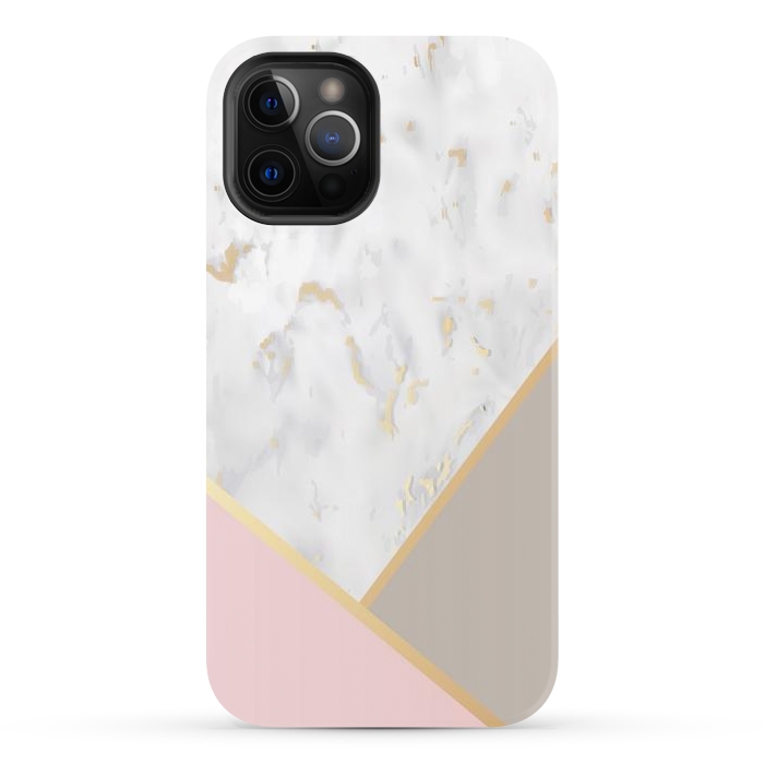 iPhone 12 Pro Max StrongFit Marble Geometry 0011 by ArtsCase