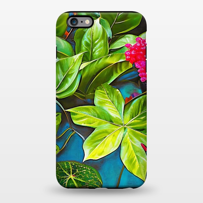 iPhone 6/6s plus StrongFit Bloom Like Never Before, Botanical Nature Jungle Plants, Bohemian Floral Blossom Forest Painting by Uma Prabhakar Gokhale