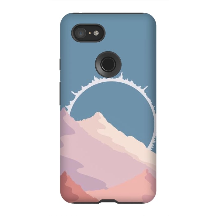 Pixel 3XL StrongFit The white edged sun by Steve Wade (Swade)