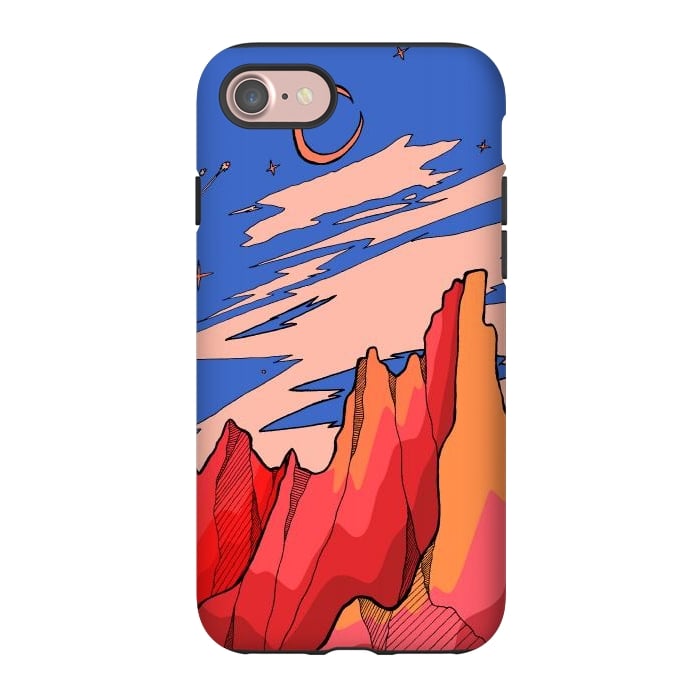 iPhone 7 StrongFit Blossom red mountain  by Steve Wade (Swade)