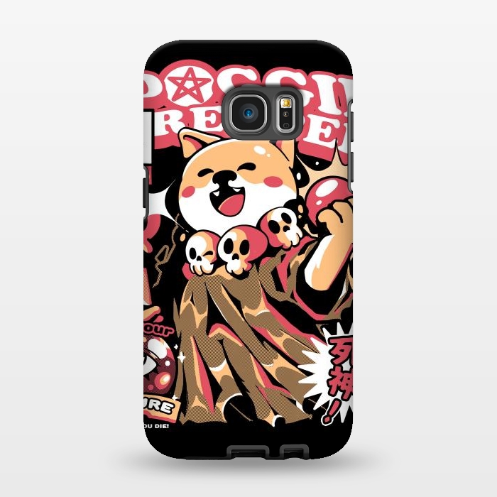 Galaxy S7 EDGE StrongFit Doggie Reaper by Ilustrata