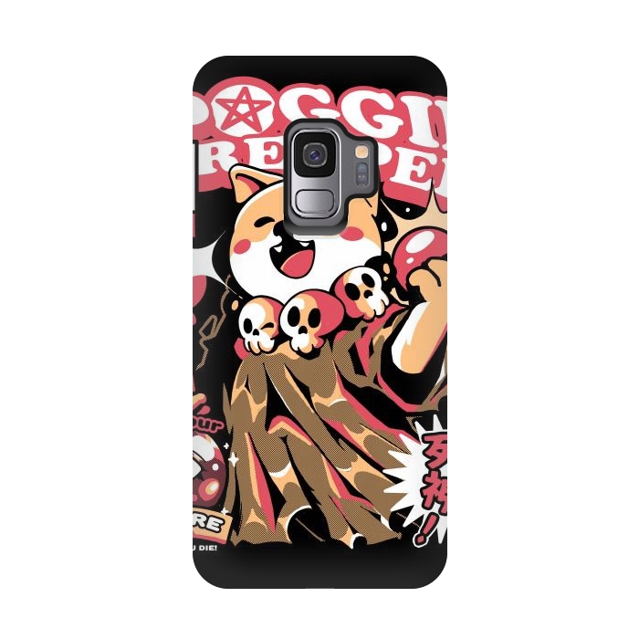 Galaxy S9 StrongFit Doggie Reaper by Ilustrata