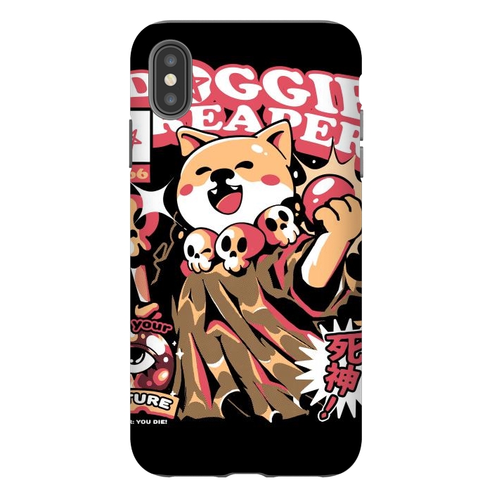iPhone Xs Max StrongFit Doggie Reaper by Ilustrata