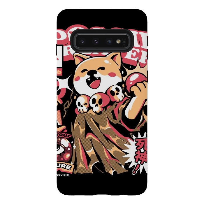 Galaxy S10 StrongFit Doggie Reaper by Ilustrata