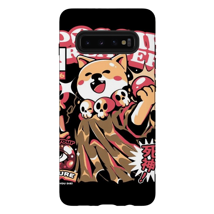 Galaxy S10 plus StrongFit Doggie Reaper by Ilustrata