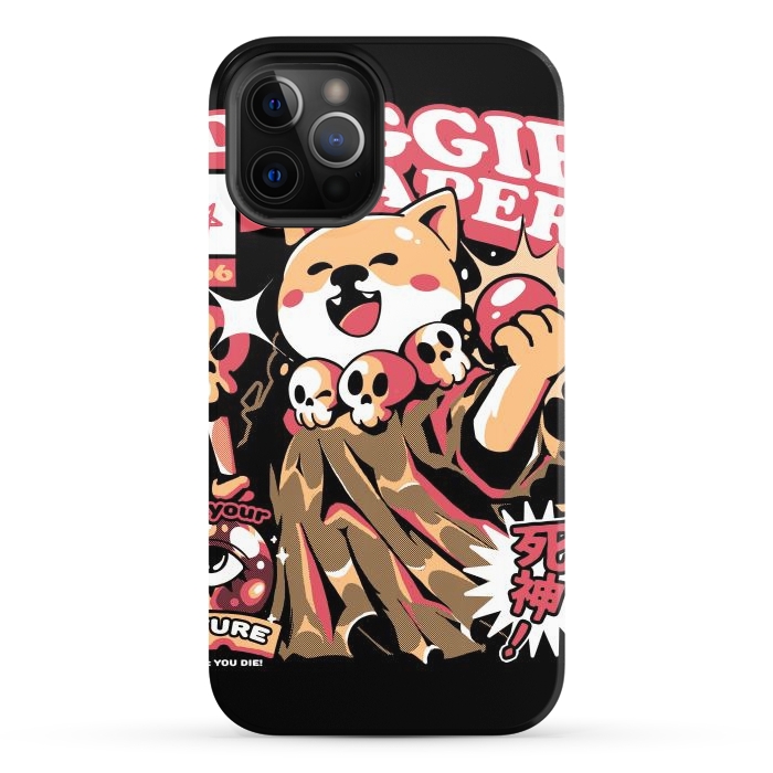 iPhone 12 Pro StrongFit Doggie Reaper by Ilustrata