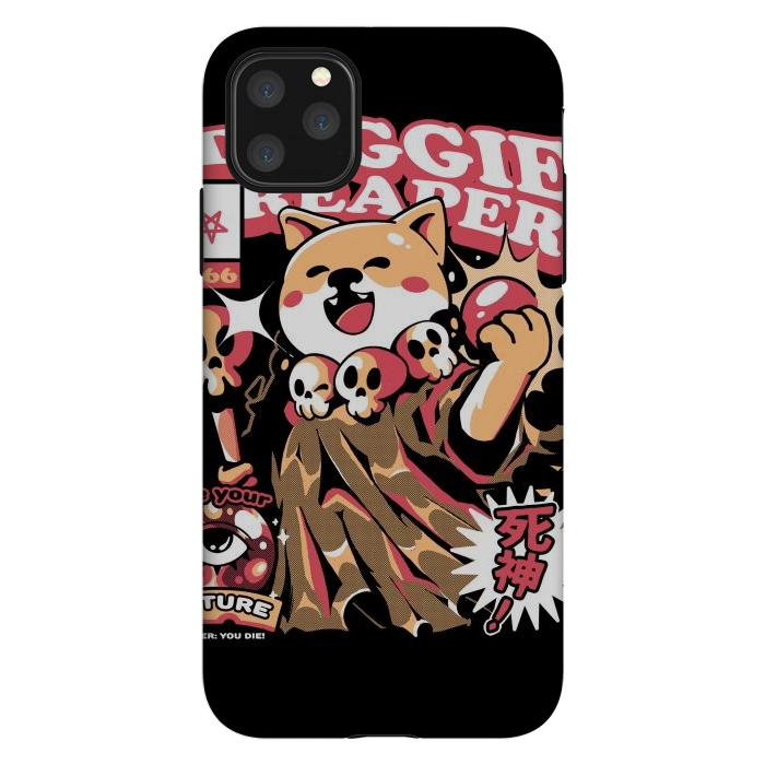 iPhone 11 Pro Max StrongFit Doggie Reaper by Ilustrata