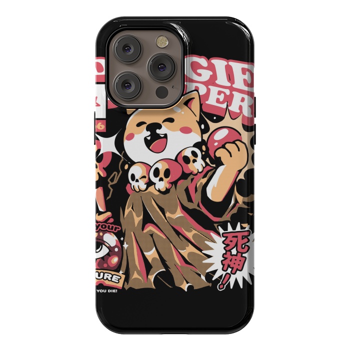 iPhone 14 Pro max StrongFit Doggie Reaper by Ilustrata