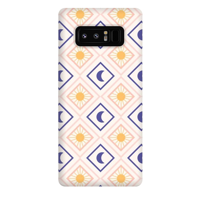 Galaxy Note 8 StrongFit Sun & Moon Tiles by ArtPrInk