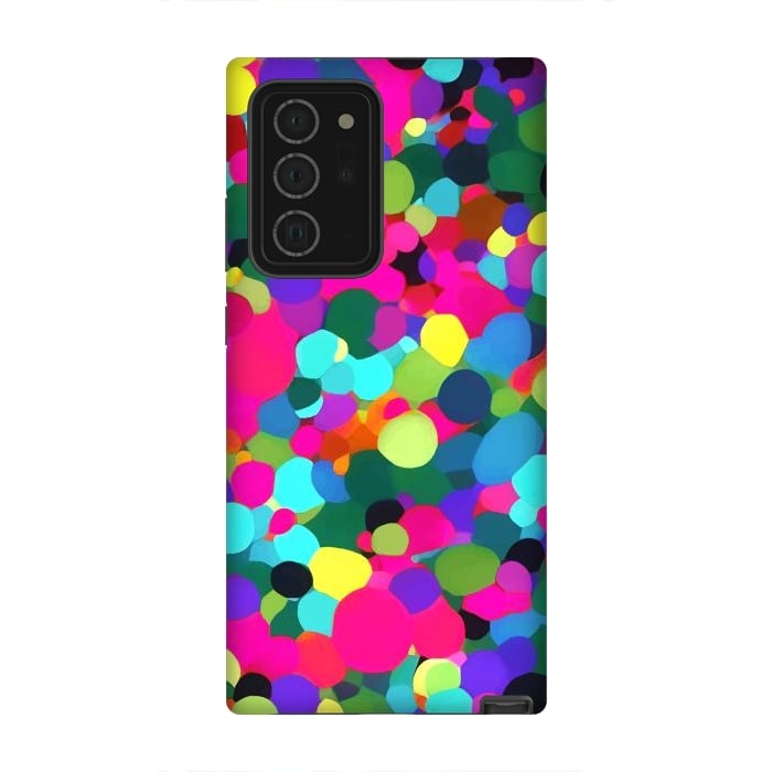 Galaxy Note 20 Ultra StrongFit A Mess of Colors, Eclectic Colorful Water Balloons, Fun Party Confetti Polka Dots Painting by Uma Prabhakar Gokhale