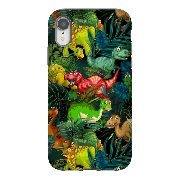 iPhone Xr StrongFit Dinosaur Park by Bledi