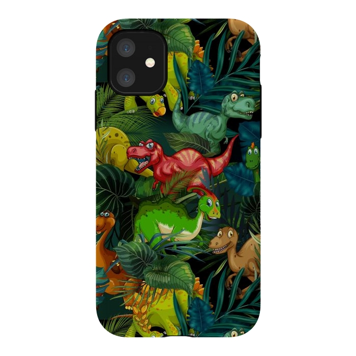 iPhone 11 StrongFit Dinosaur Park by Bledi