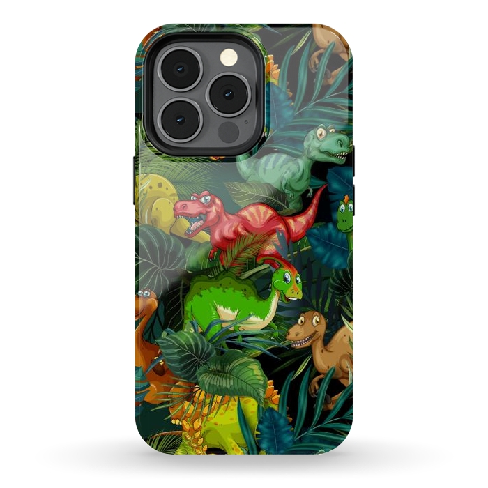 iPhone 13 pro StrongFit Dinosaur Park by Bledi