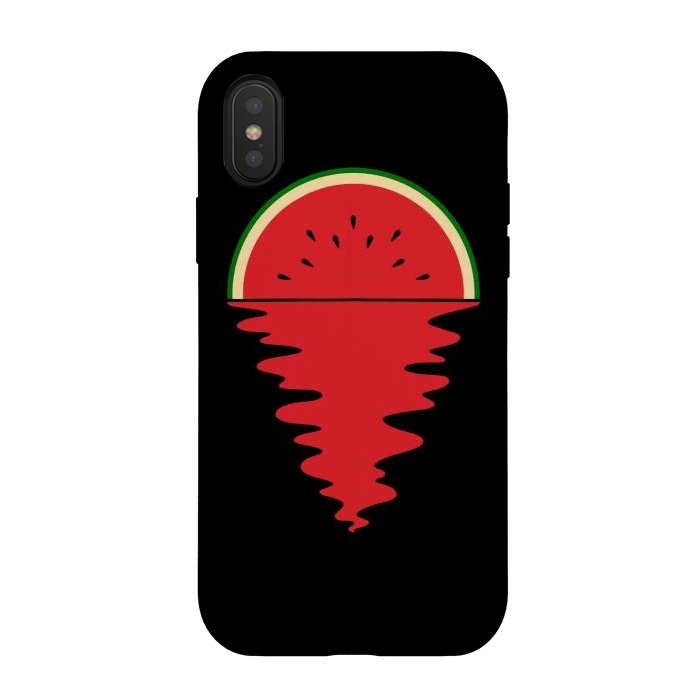 iPhone Xs / X StrongFit Sunset Watermelon by Afif Quilimo