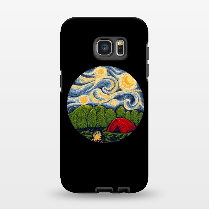 Galaxy S7 EDGE StrongFit Starry Camping by Afif Quilimo