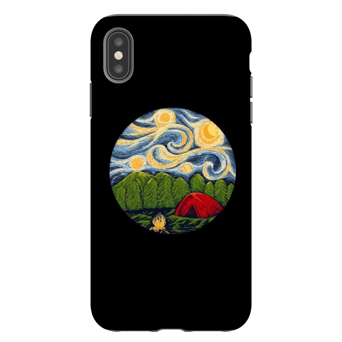 iPhone Xs Max StrongFit Starry Camping by Afif Quilimo