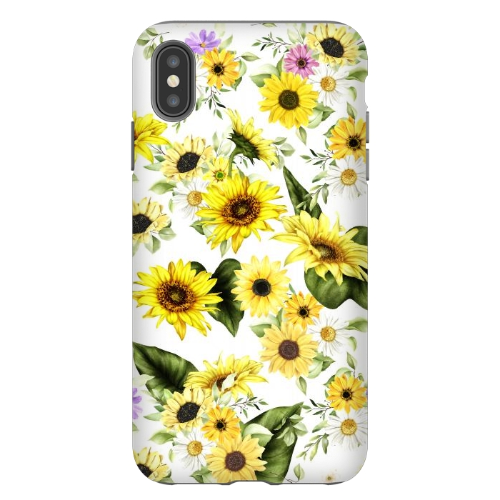 iPhone Xs Max StrongFit Sunflower by Bledi