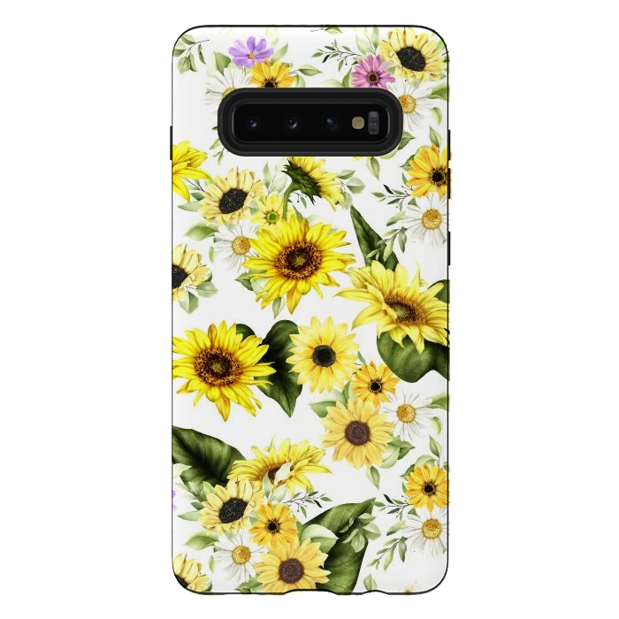 Galaxy S10 plus StrongFit Sunflower by Bledi