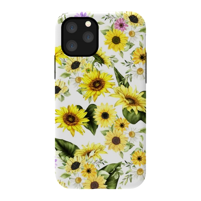 iPhone 11 Pro StrongFit Sunflower by Bledi