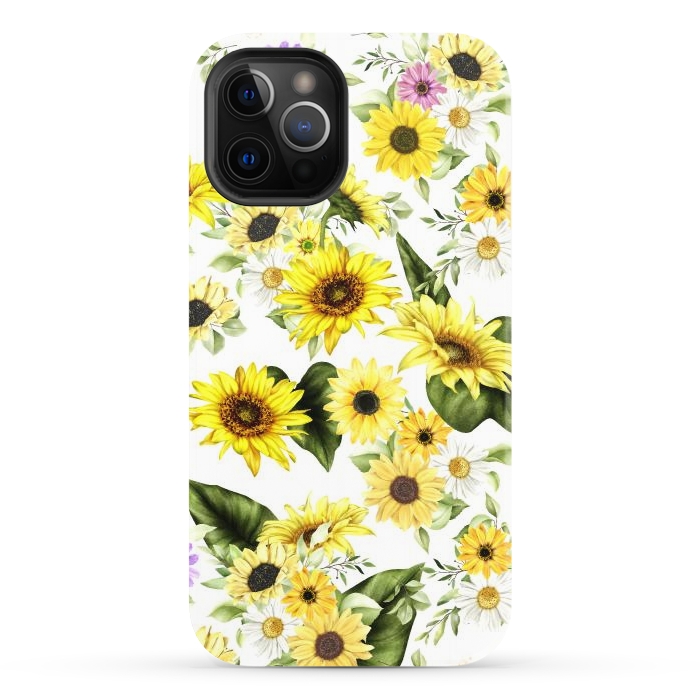 iPhone 12 Pro StrongFit Sunflower by Bledi
