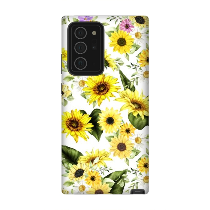 Galaxy Note 20 Ultra StrongFit Sunflower by Bledi