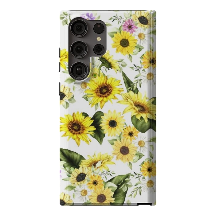 Galaxy S23 Ultra StrongFit Sunflower by Bledi