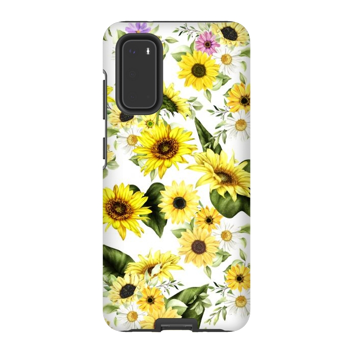 Galaxy S20 StrongFit Sunflower by Bledi