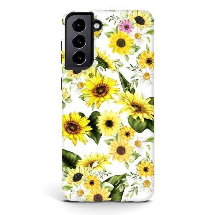 Galaxy S21 plus StrongFit Sunflower by Bledi