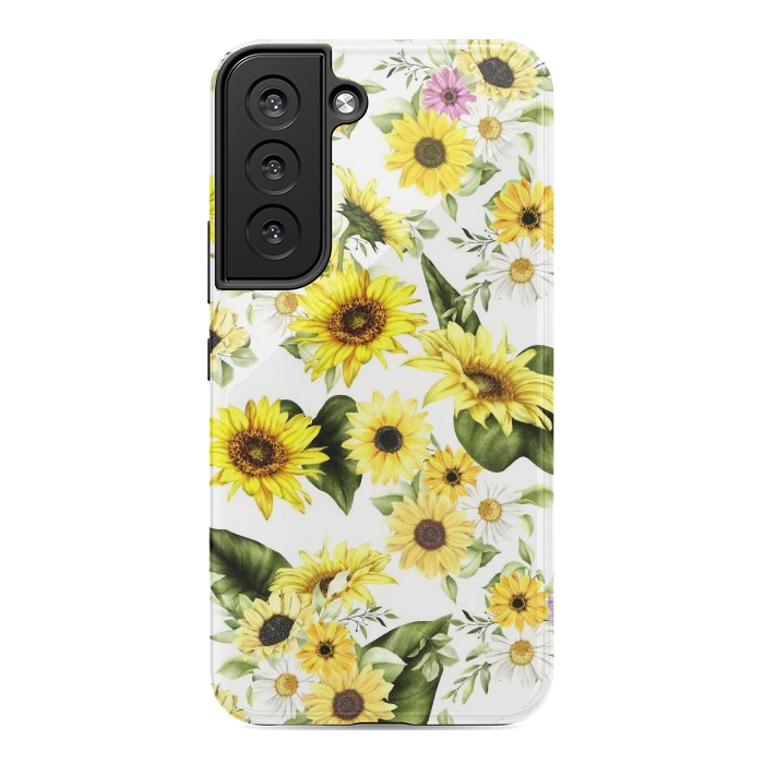 Galaxy S22 StrongFit Sunflower by Bledi