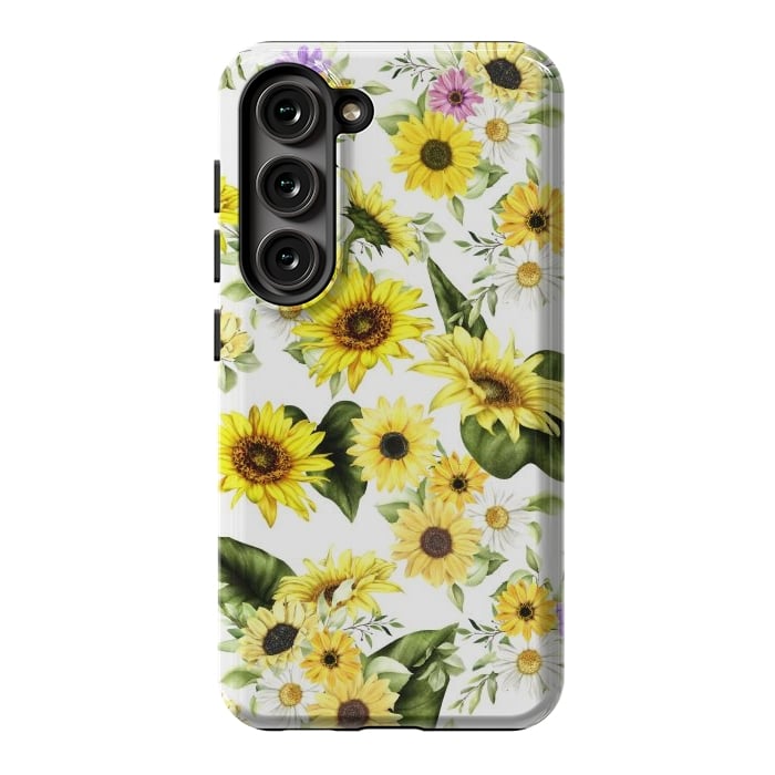 Galaxy S23 StrongFit Sunflower by Bledi