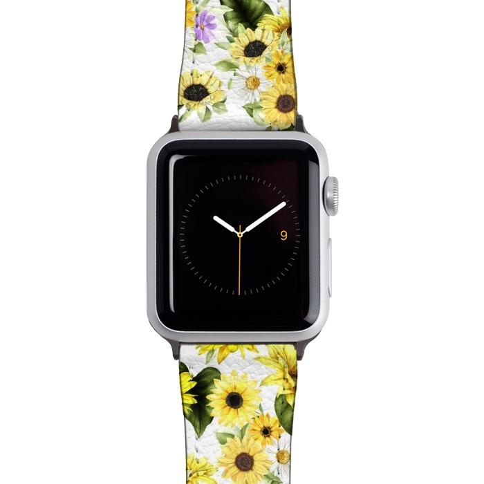 Watch 38mm / 40mm Strap PU leather Sunflower by Bledi