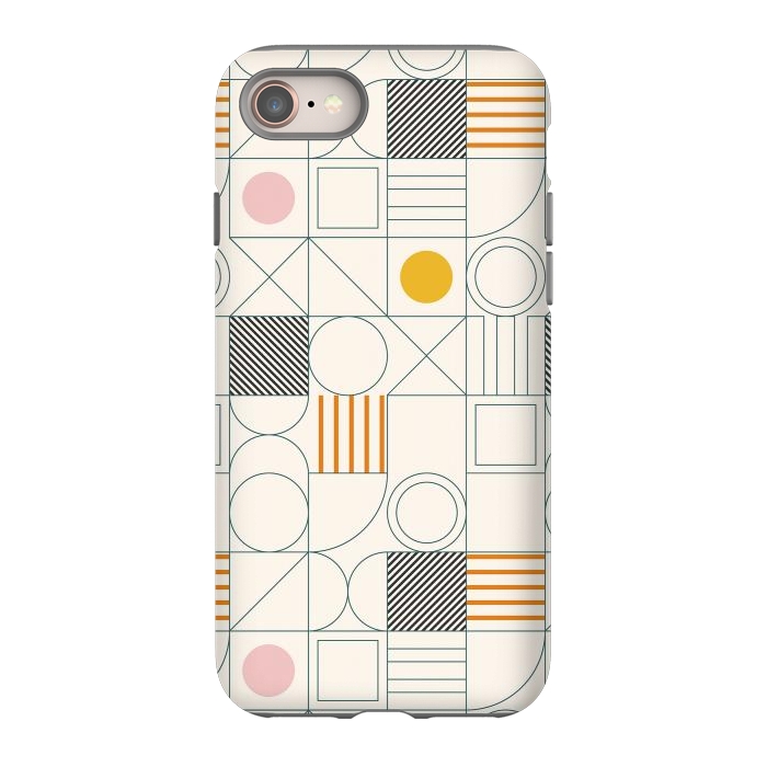 iPhone 8 StrongFit Spring Bauhaus Lines by ArtPrInk